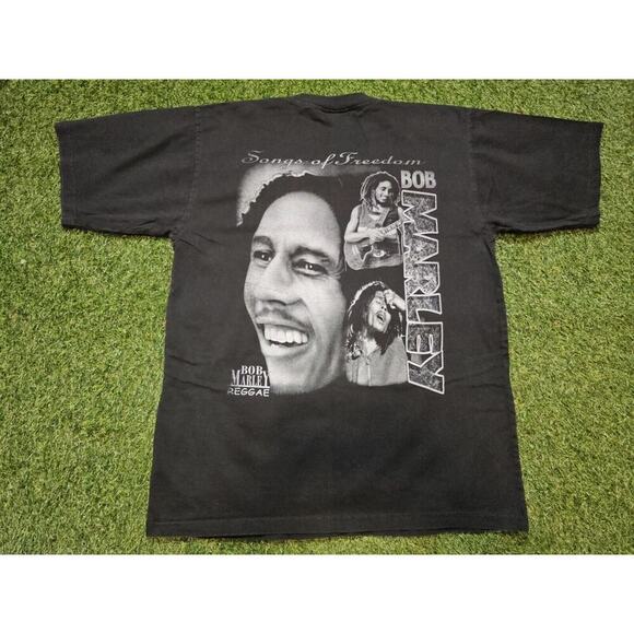 Zion Original Rude BWoy Bob Marley Double Sided T Shirt Reggae Size XXL Y2K - Picture 4 of 6